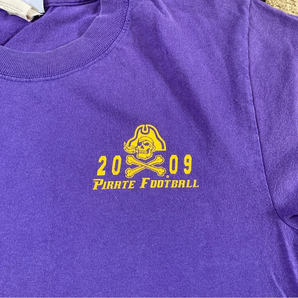 ECU East Carolina University Pirates Shirt Purple Haze - Picture 6 of 10